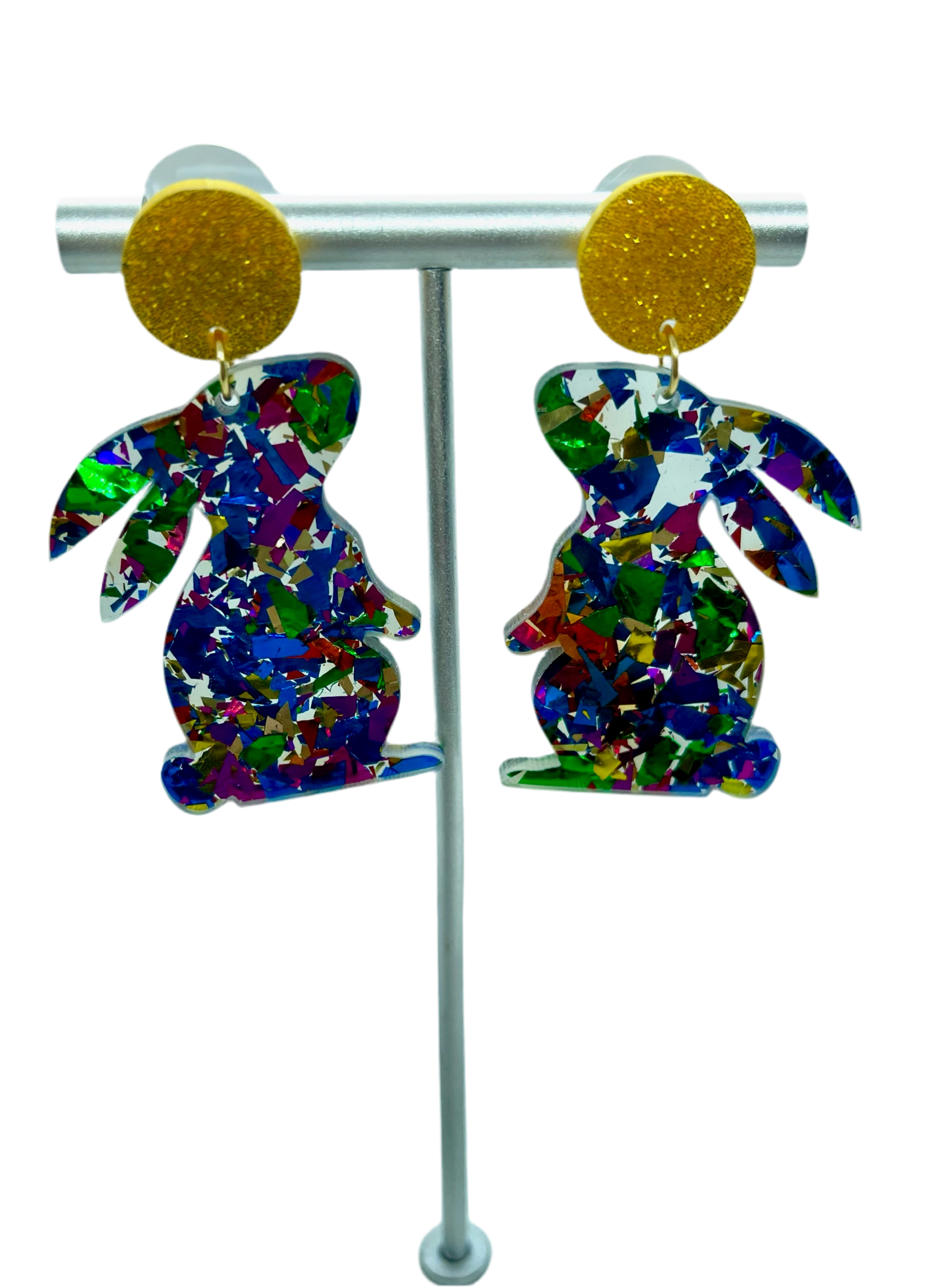 All That Glitters Bunny Earrings