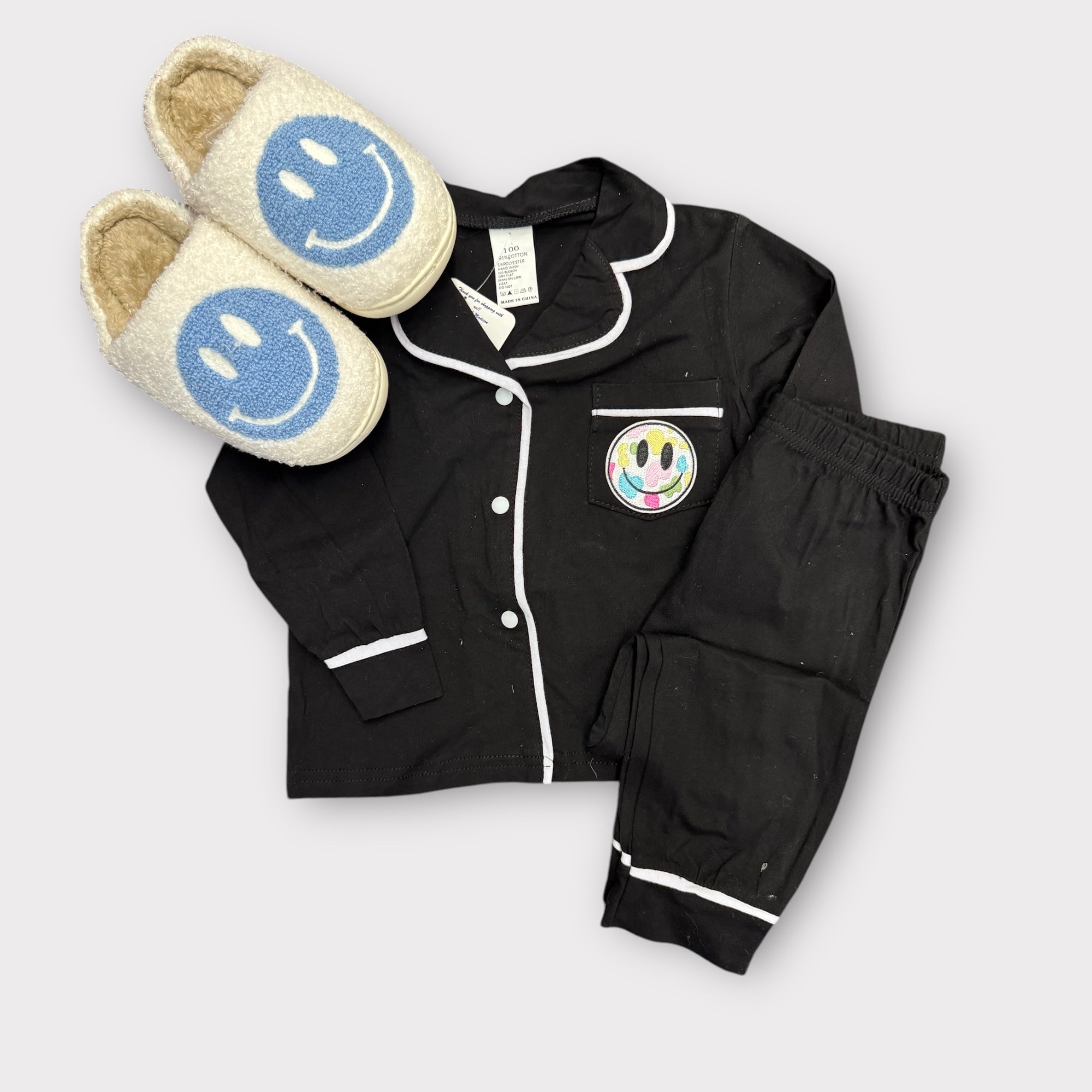 Smiley Face 2 Piece Pajama Set