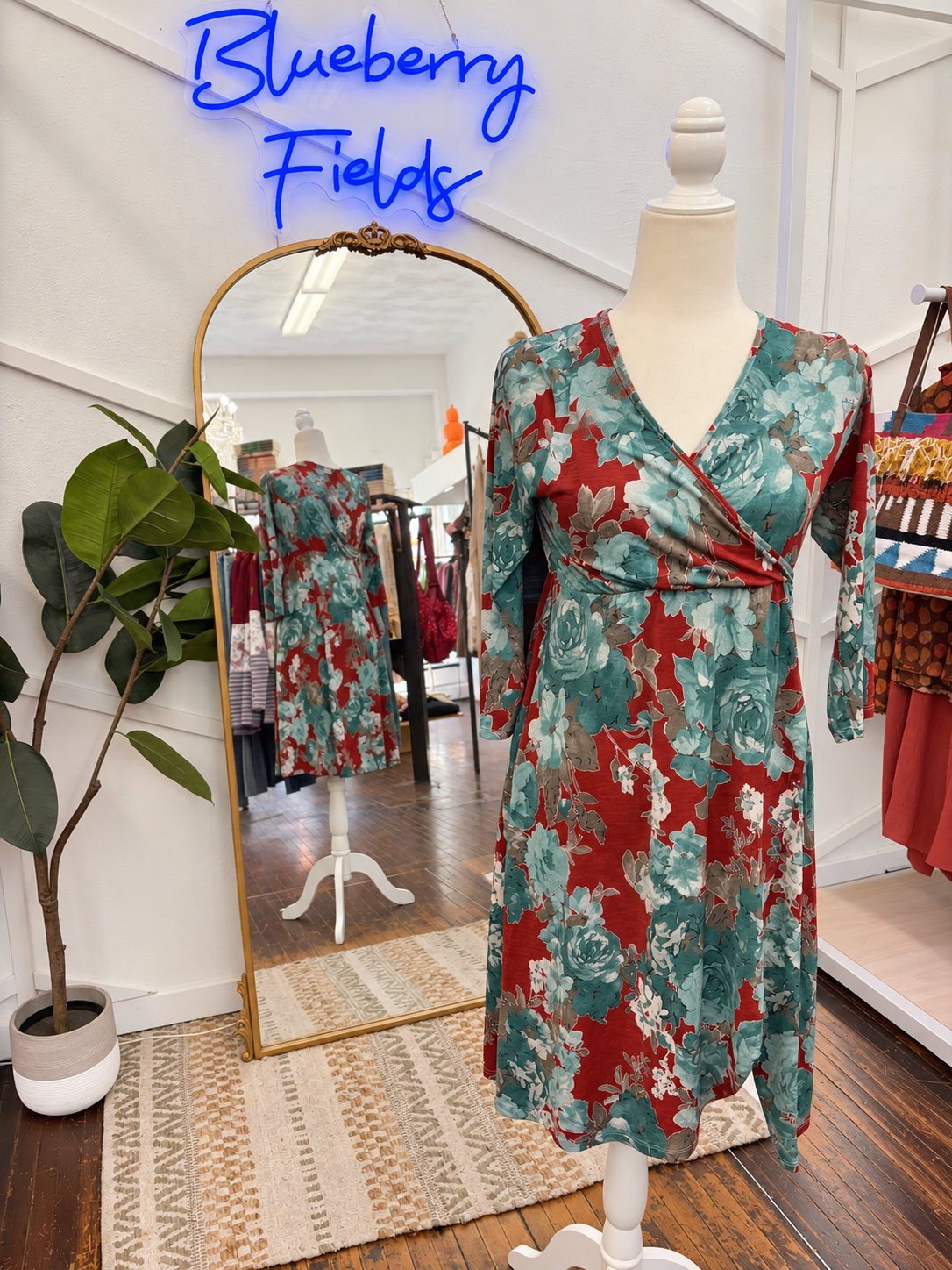 Mara Floral Wrap Dress