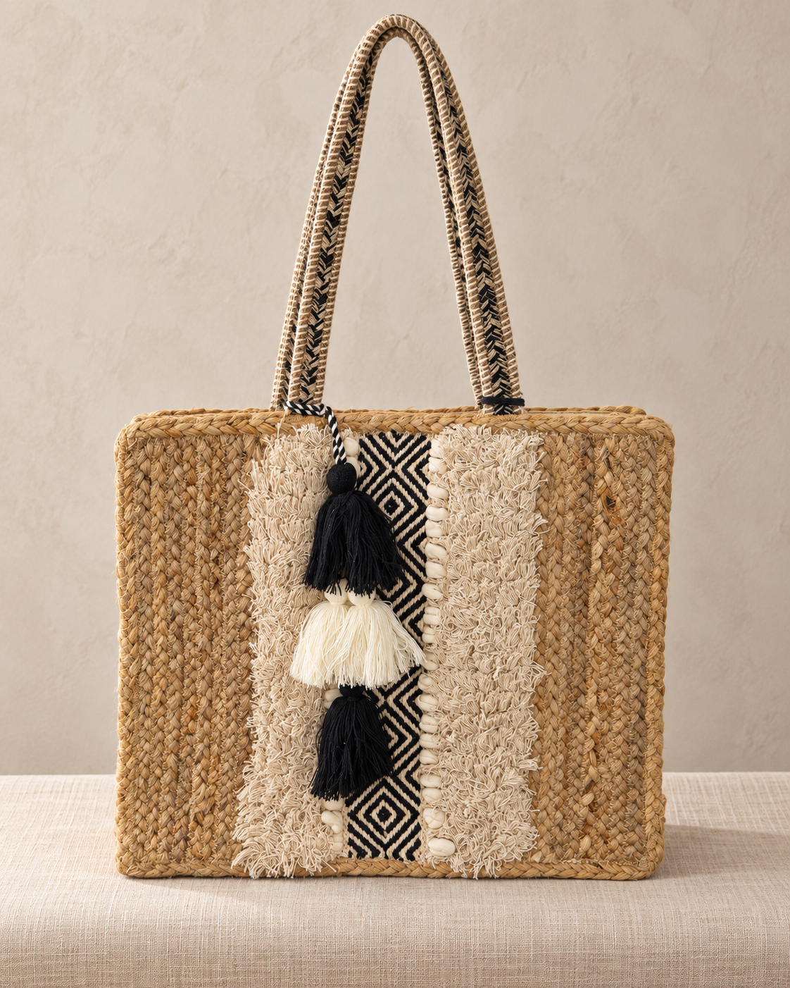 Sandstone Woven Tote