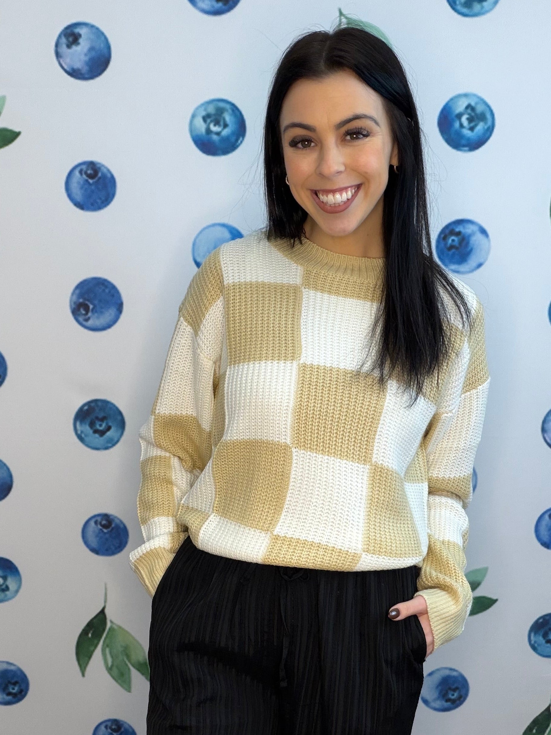Check Yes Checkered Sweater