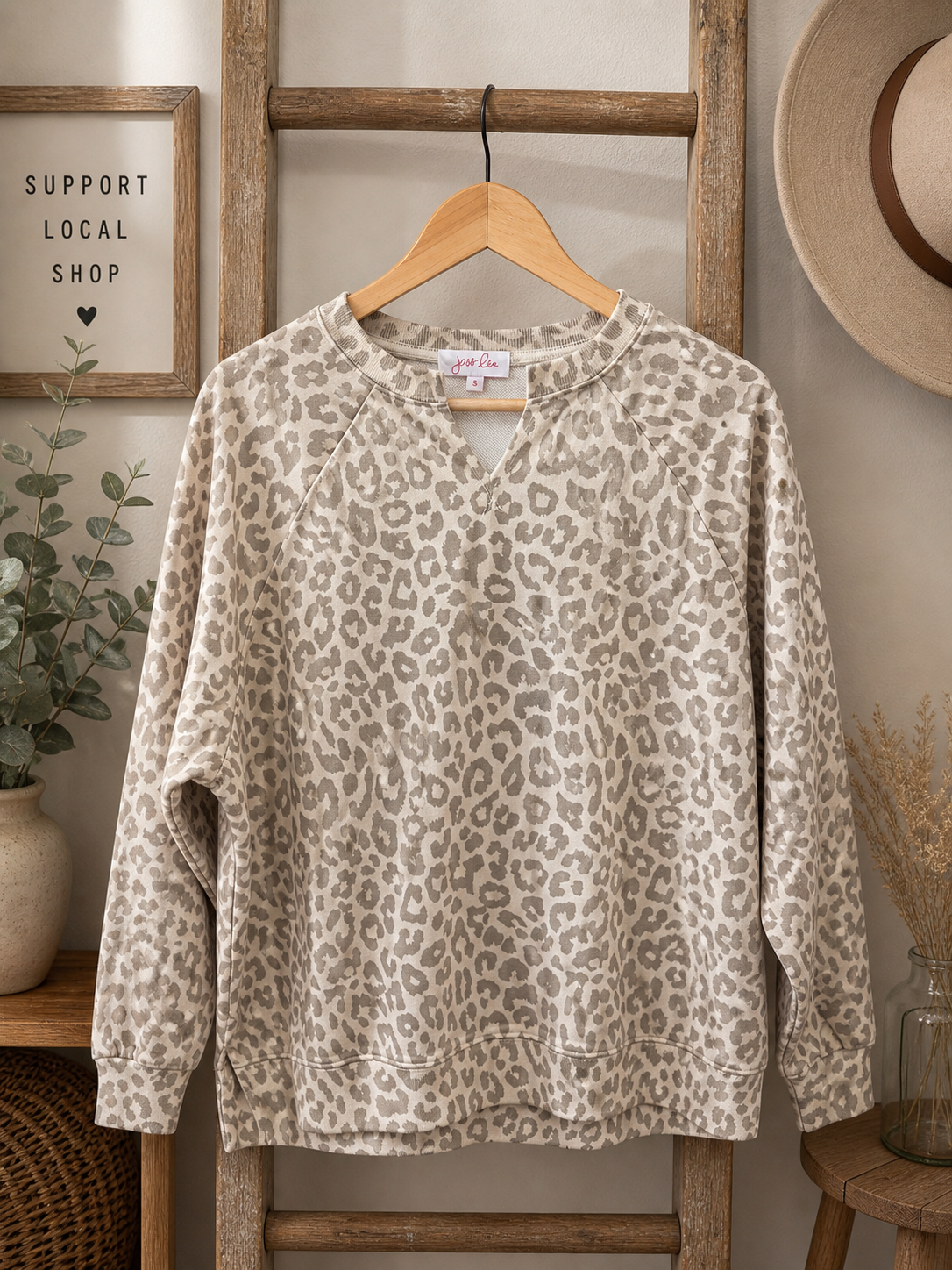 Sandstone Leopard Pullover