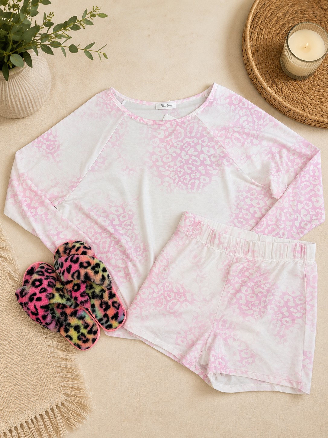 Weekend Pink Leopard Lounge Set