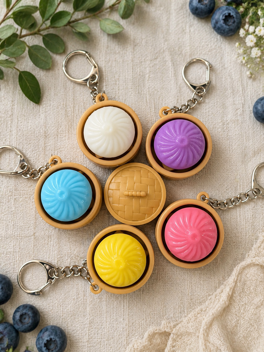 Dumpling Key Chain Clicker