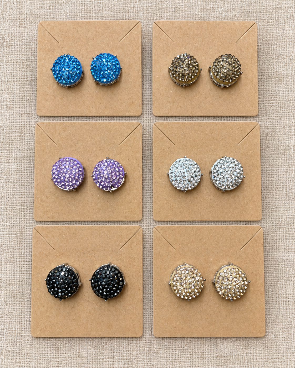 Cute As A Button Sparkle Earrings