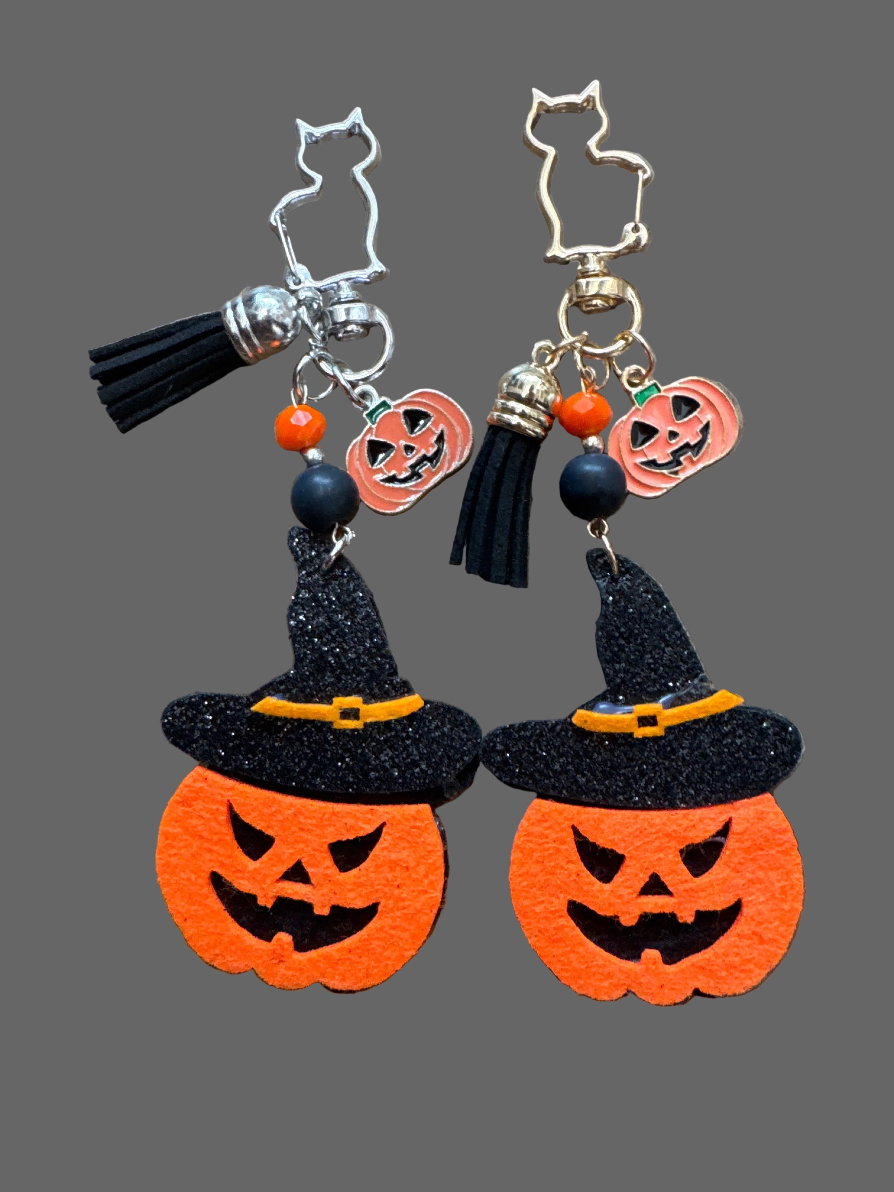 Jack-o’-lantern Bag Charm