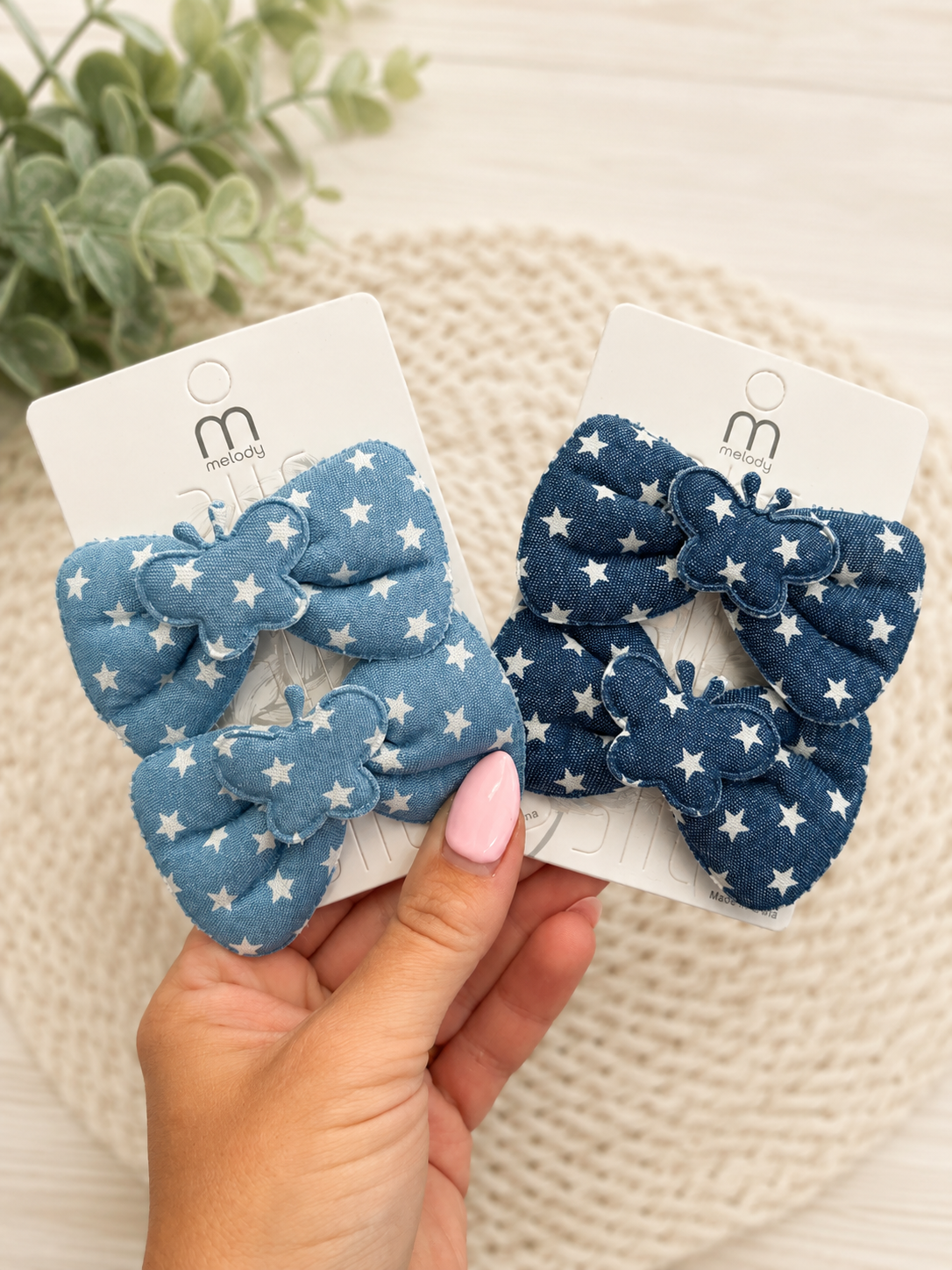 Baby Blue Star Bows