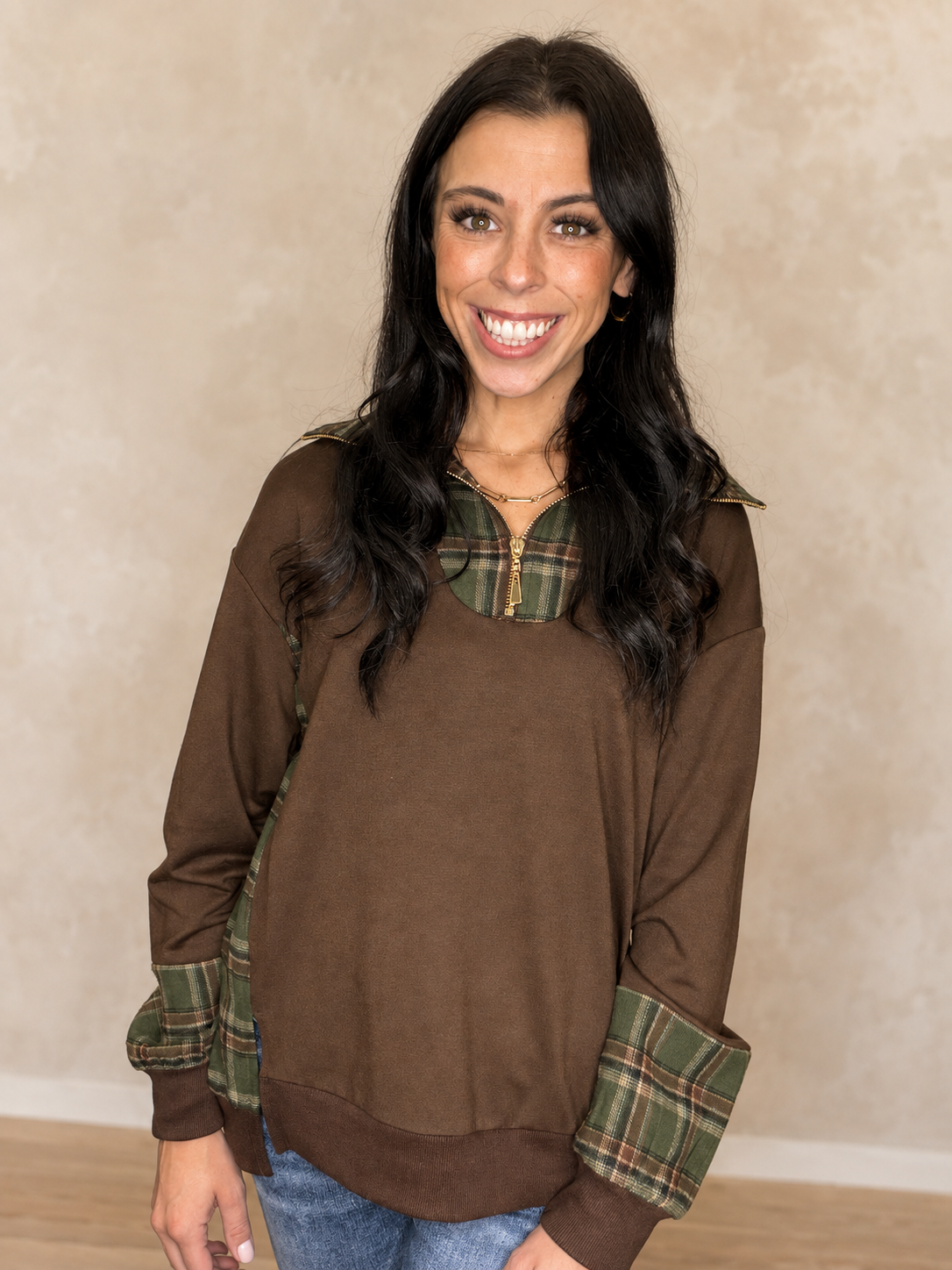 Juniper Plaid Pullover