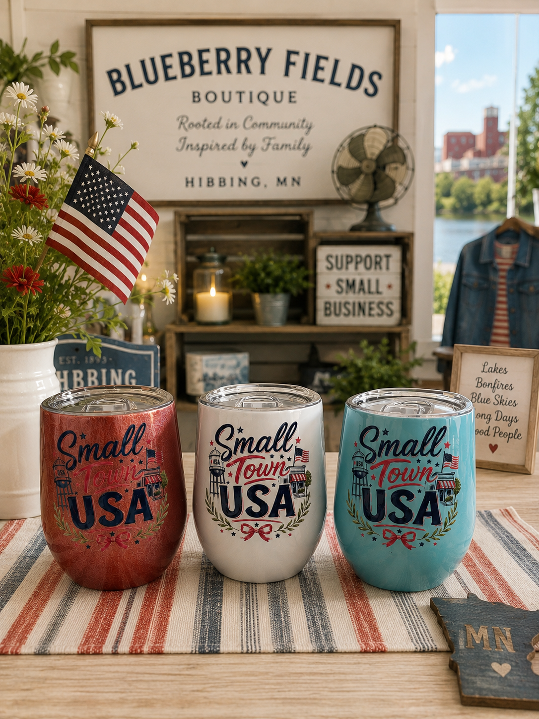 Small Town USA Drink Tumbler