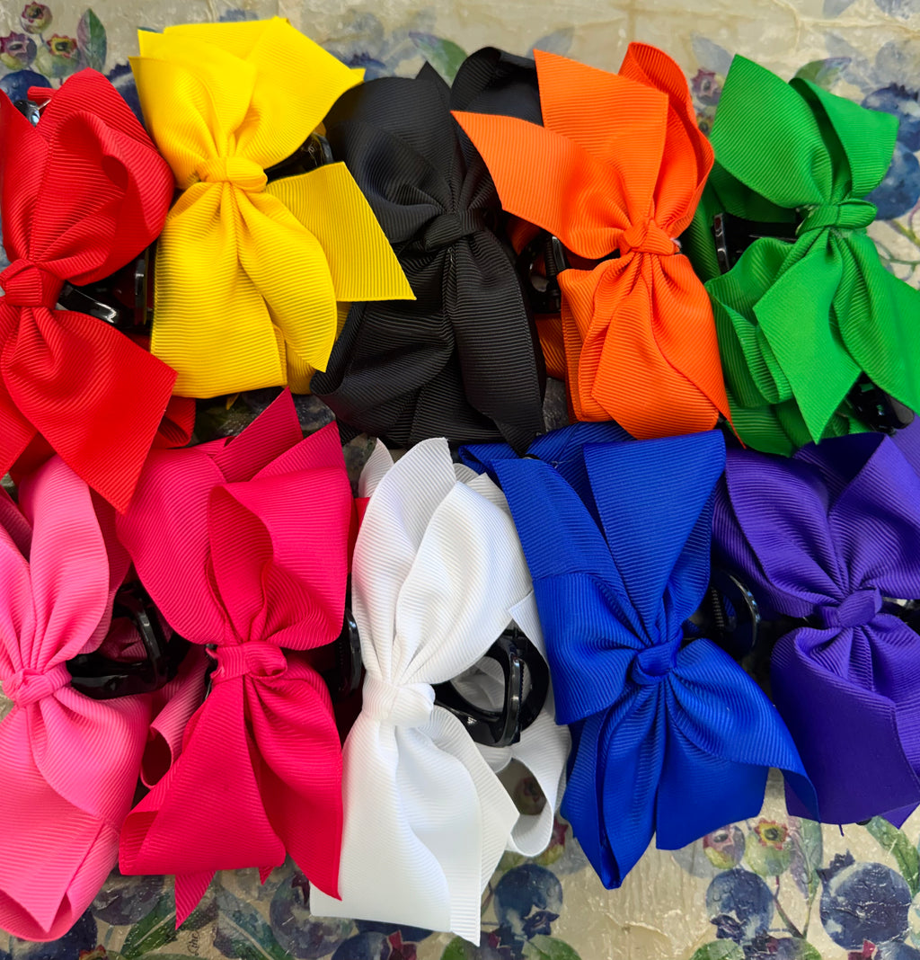 Boutique Bow Claw Clip
