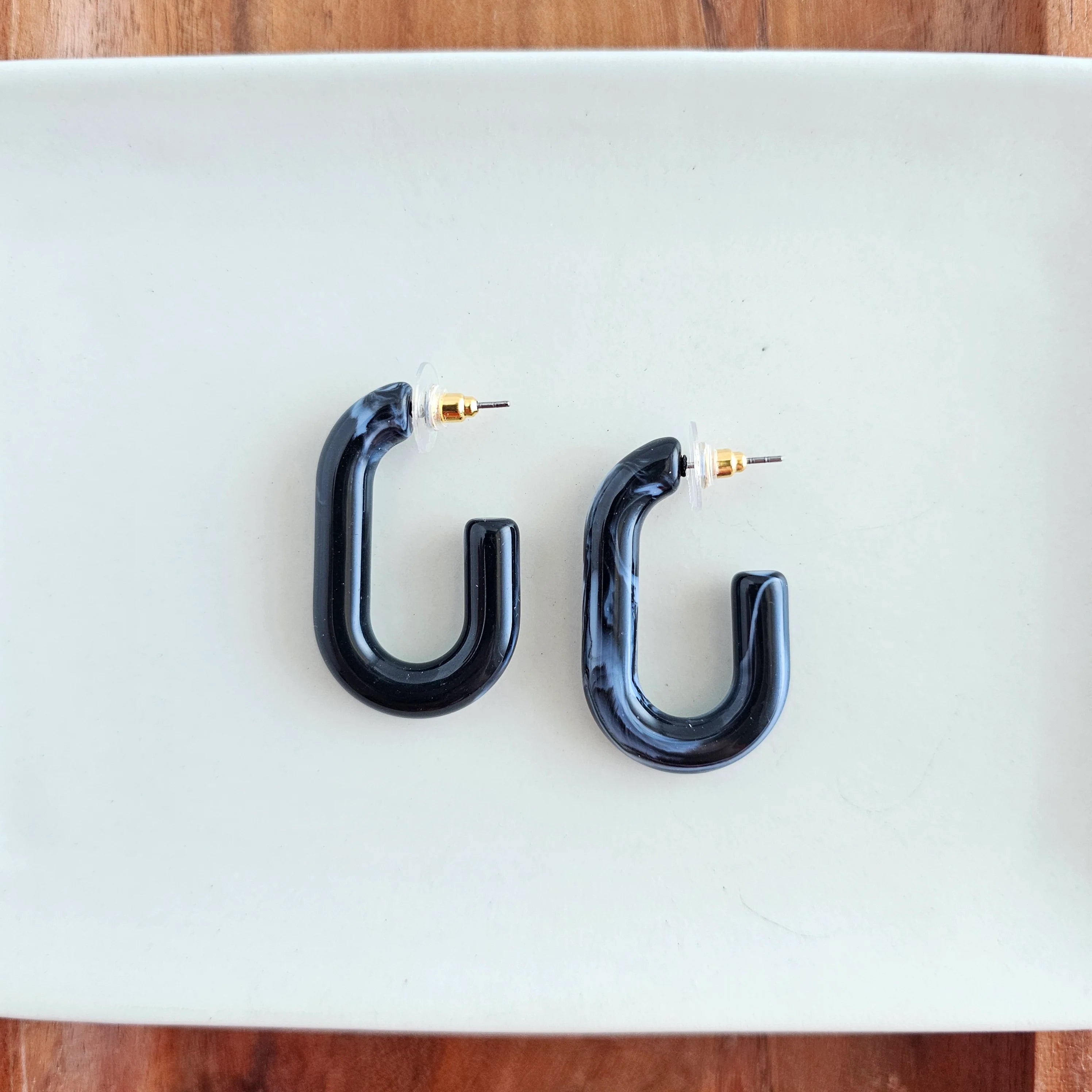 Joanna Hoop Earrings ~ Green