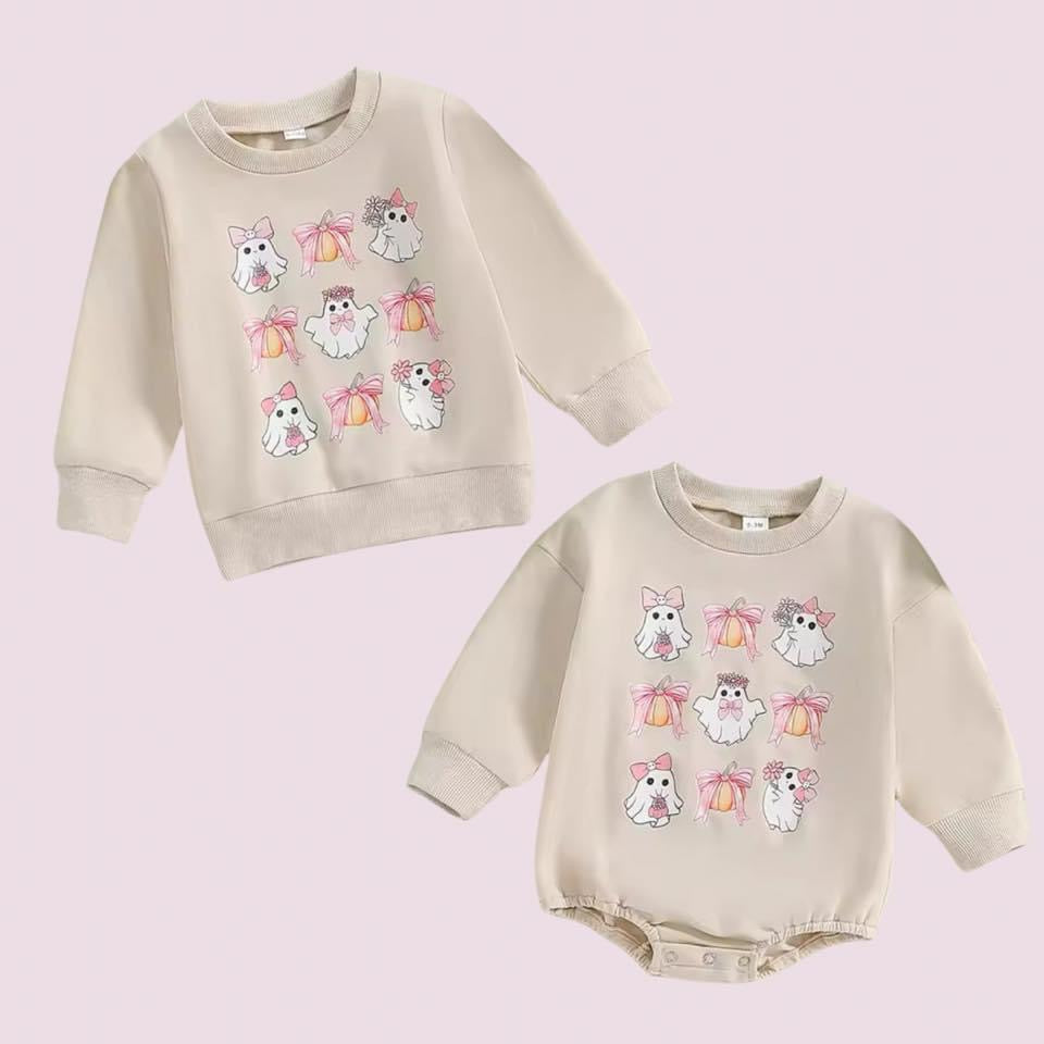 Coquette Ghost Pullover & Bubble Romper