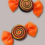 Halloween Candy Orange Hair Clips