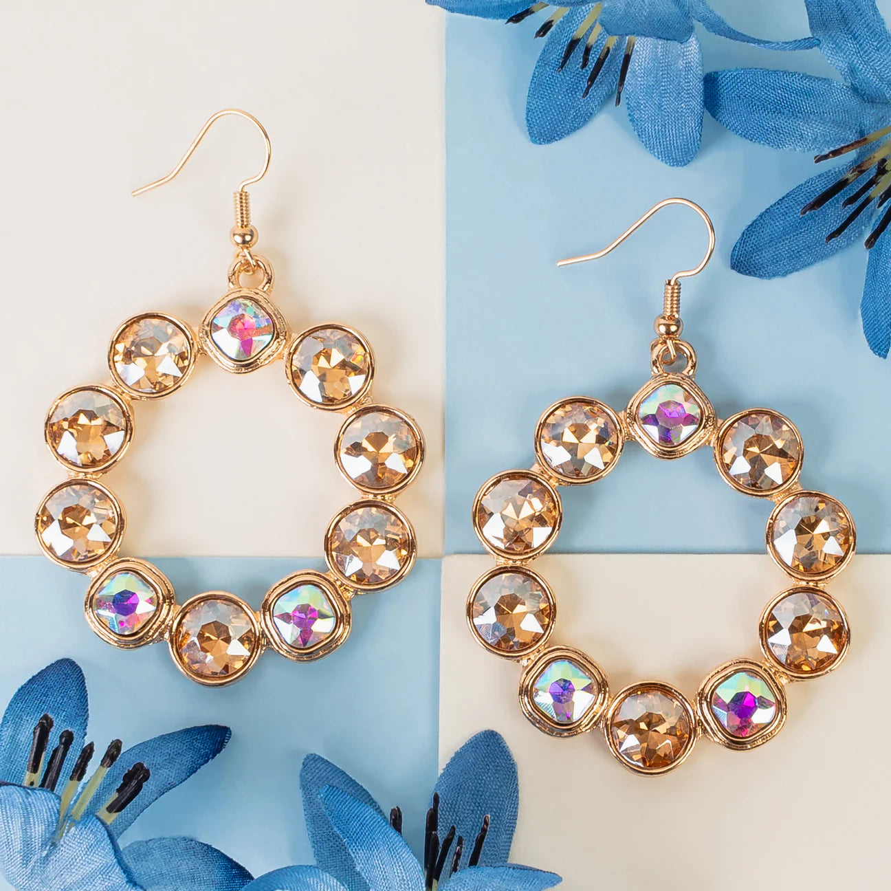 Kaleidoscope Crystal Earrings