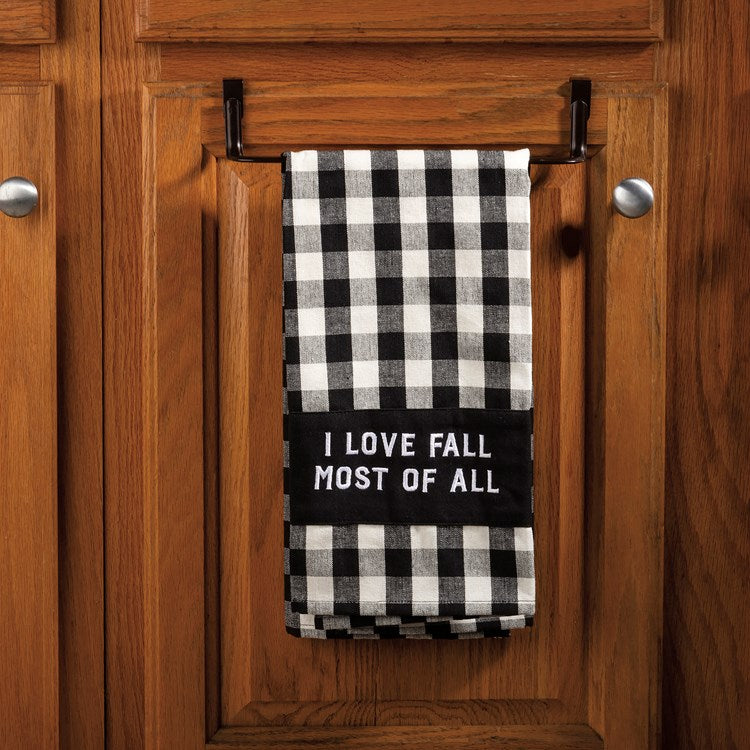 I Love Fall Most of All Towel