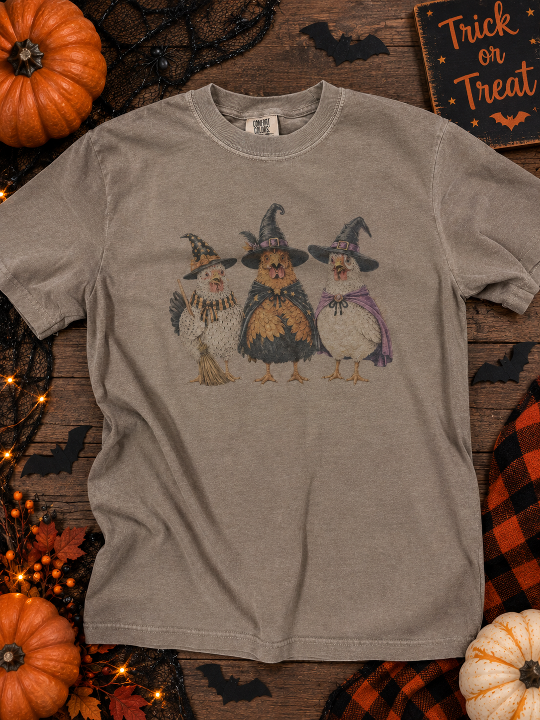 Vintage Look Hocus Pocus Hens Graphic Tee