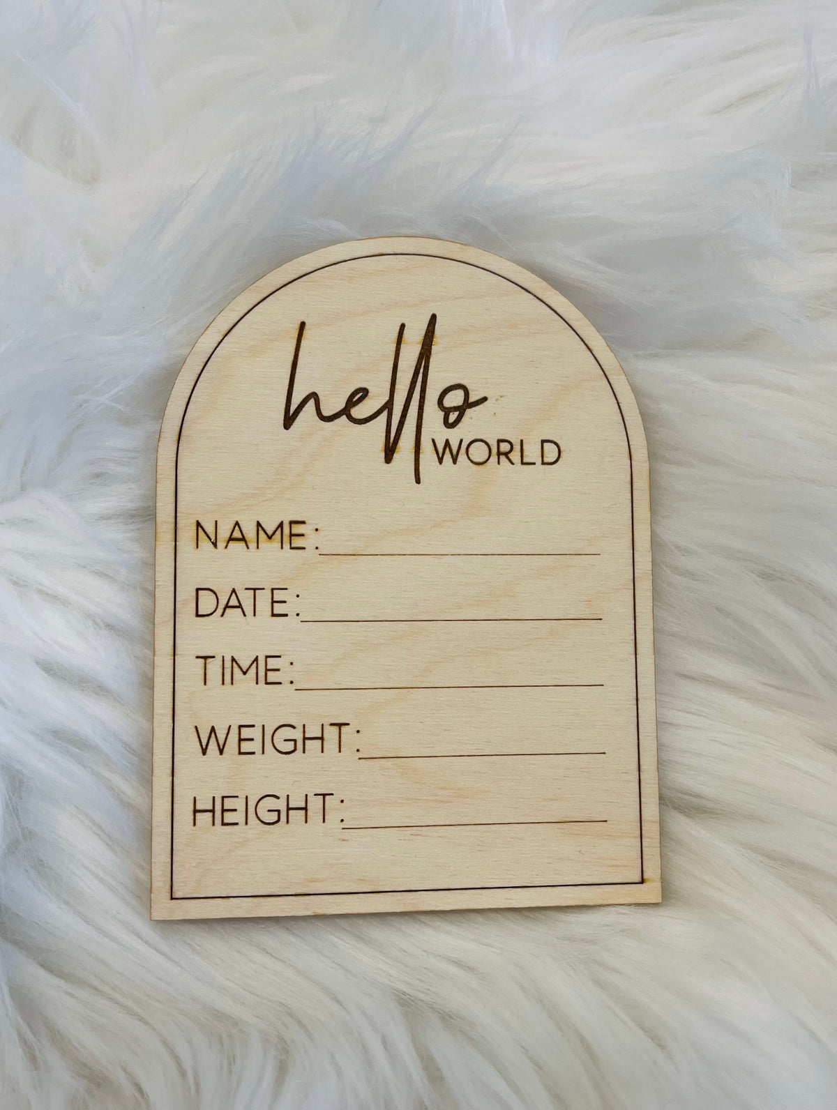 Hello World Arch Hospital Stat Sign – BFB-Boutique