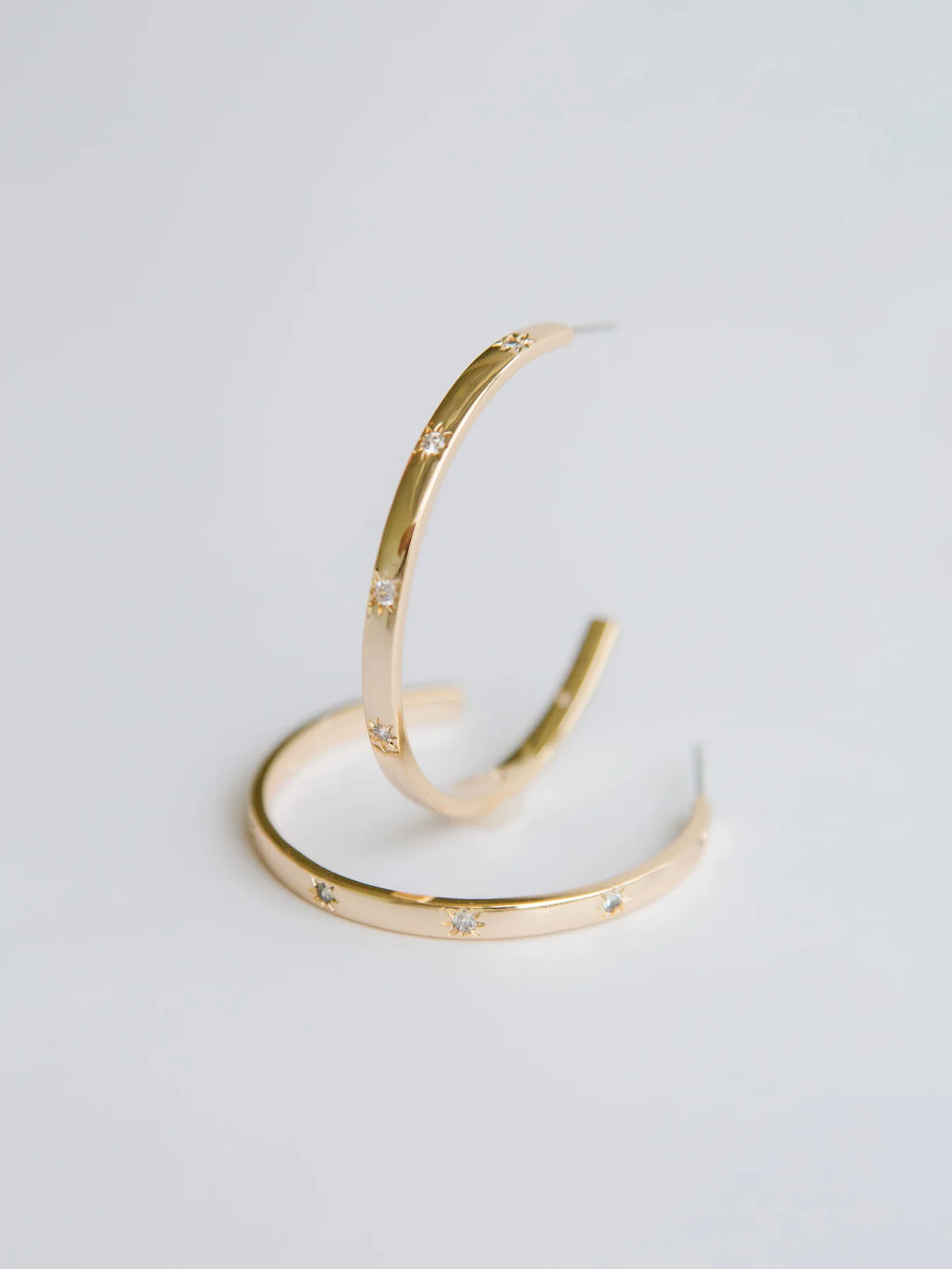 Anders Starburst Gold Hoops