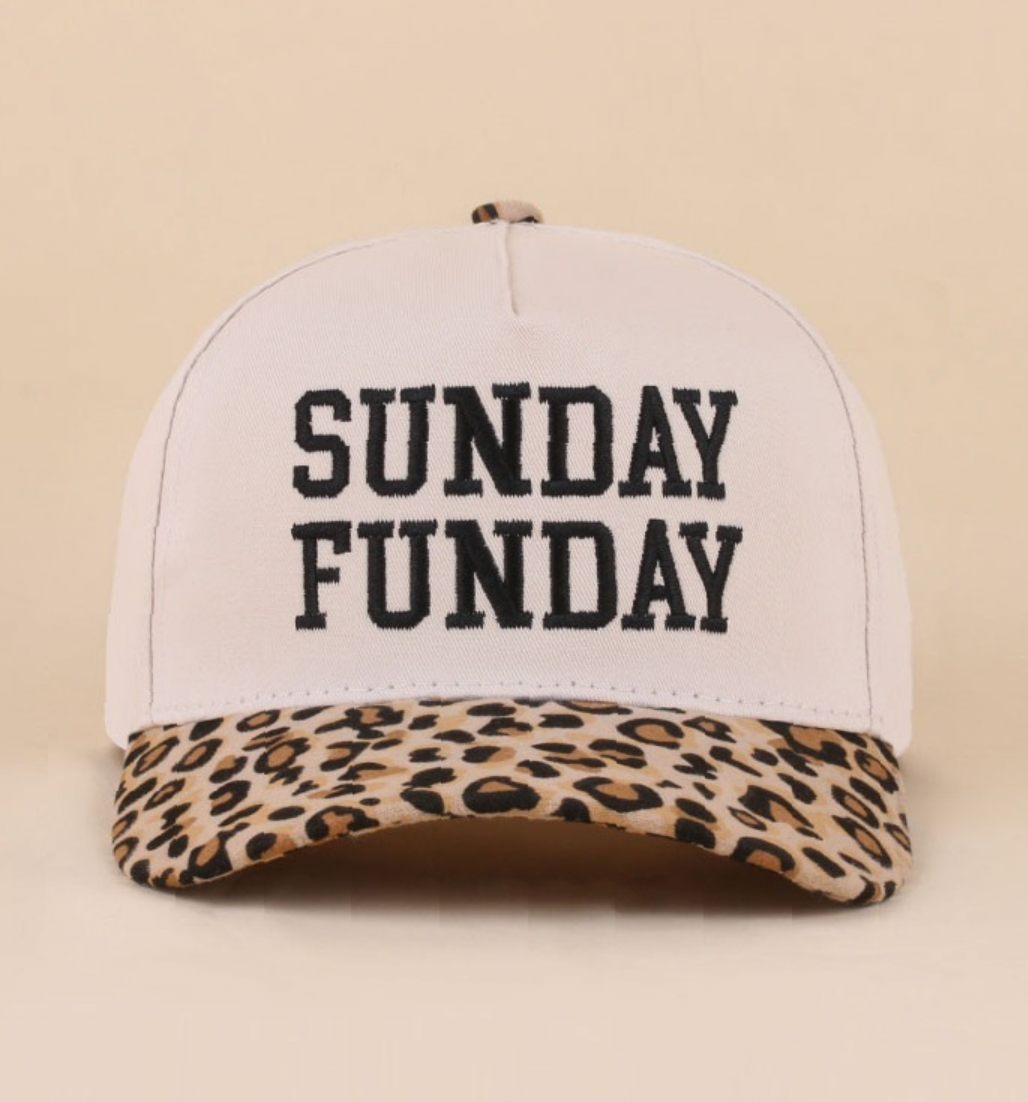 Sunday Funday Hat in Leopard