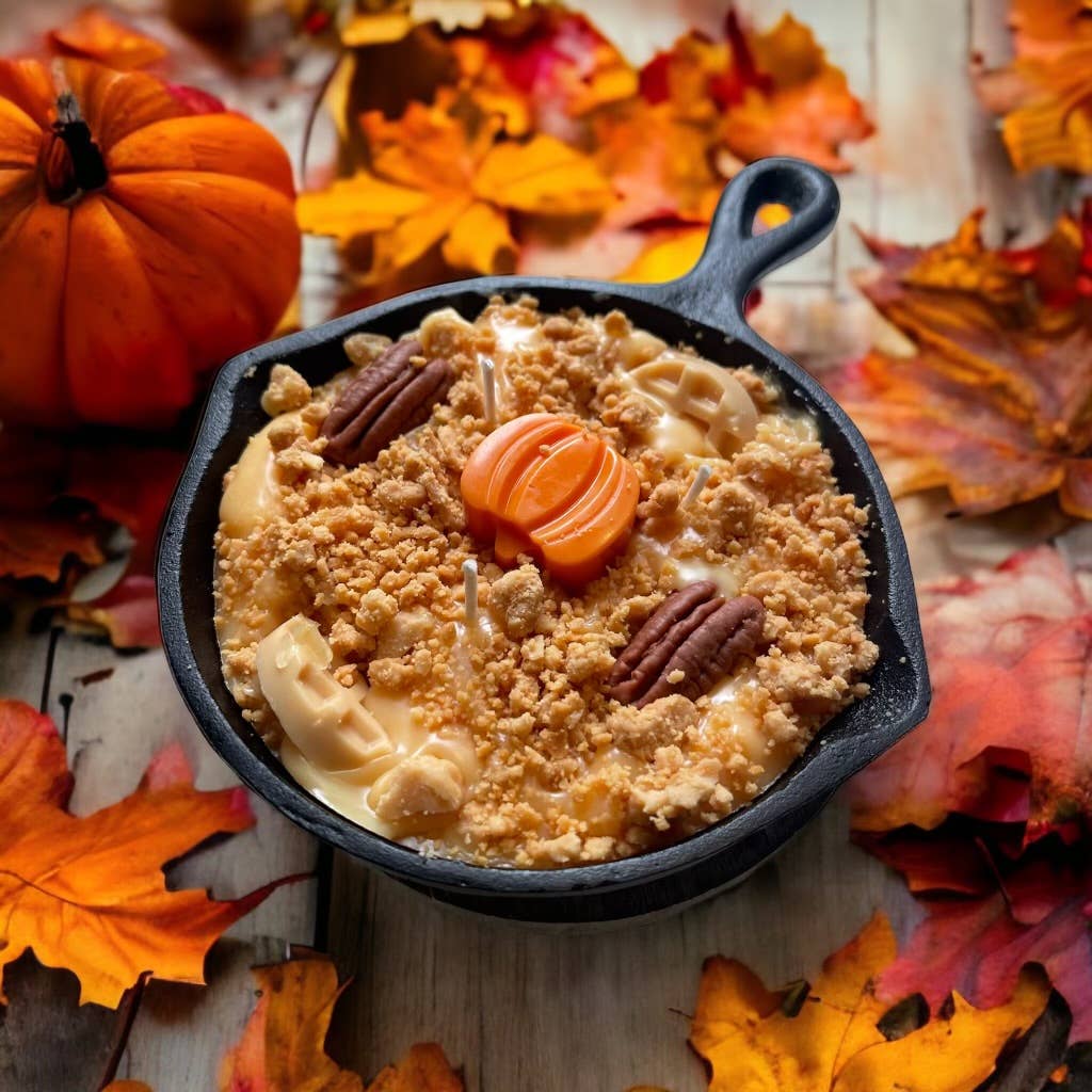 8 oz Pumpkin Pecan Waffles Iron Skillet Candle🍳