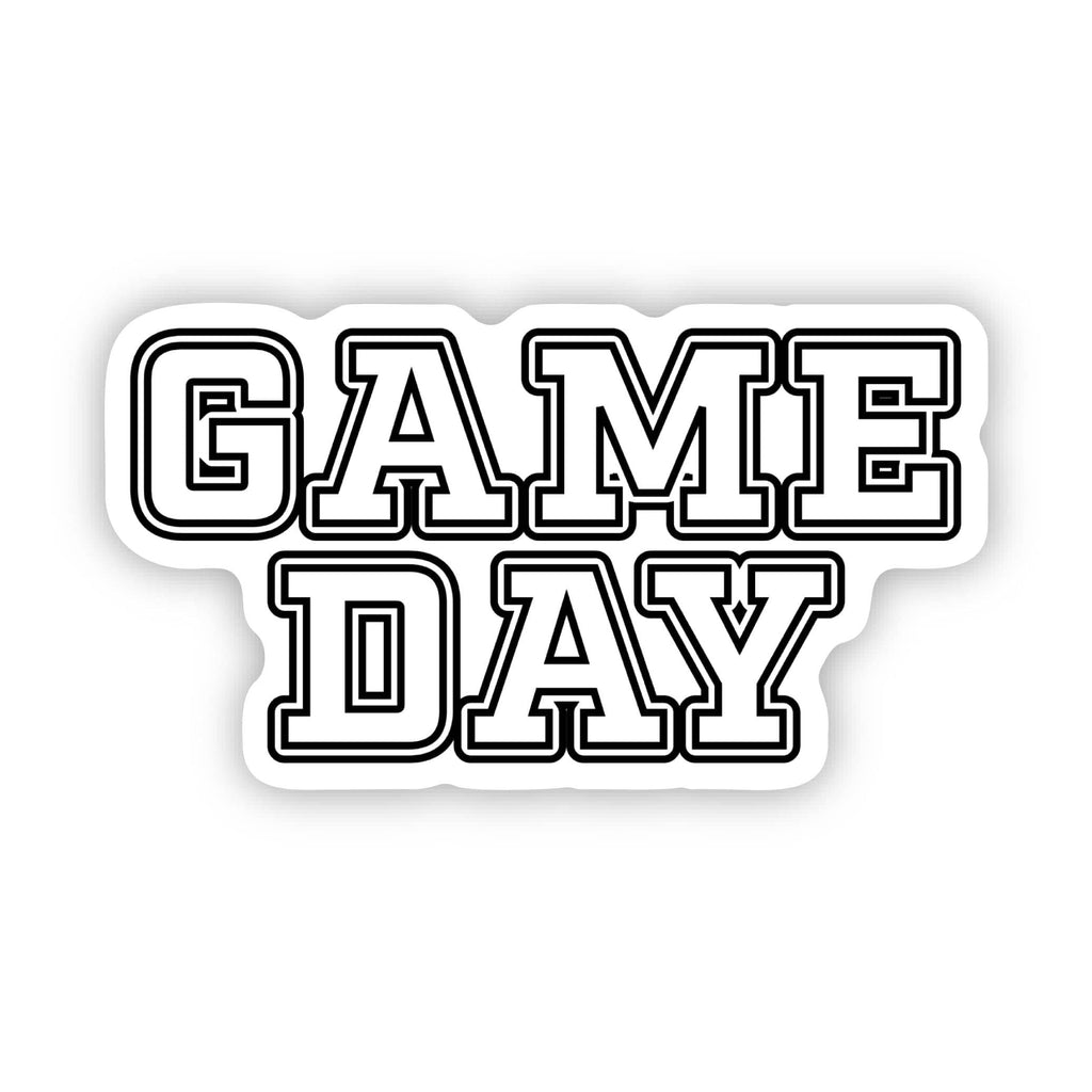 Game Day White Sports Text Sticker