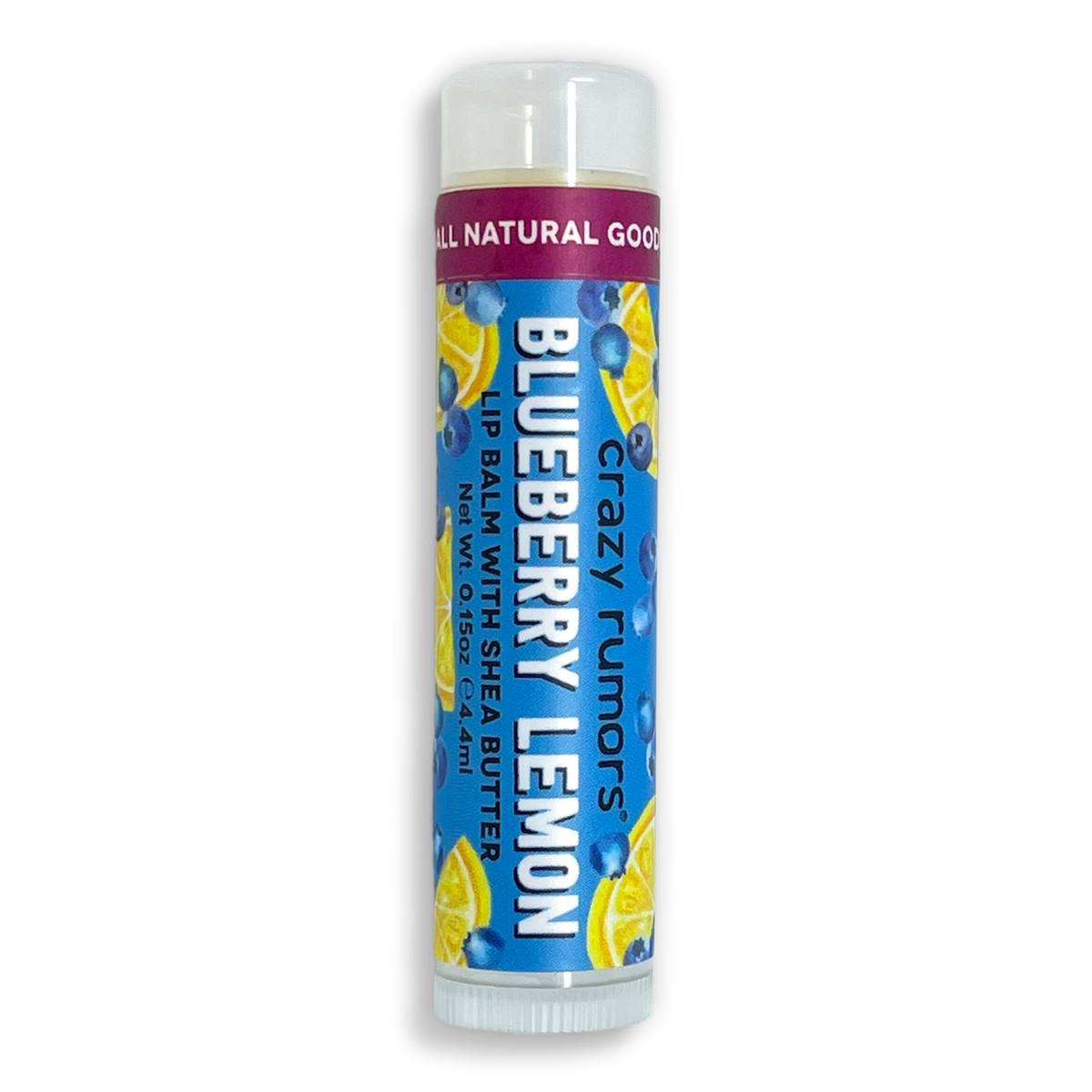 All Natural, Vegan Blueberry Lemon Lip Balm