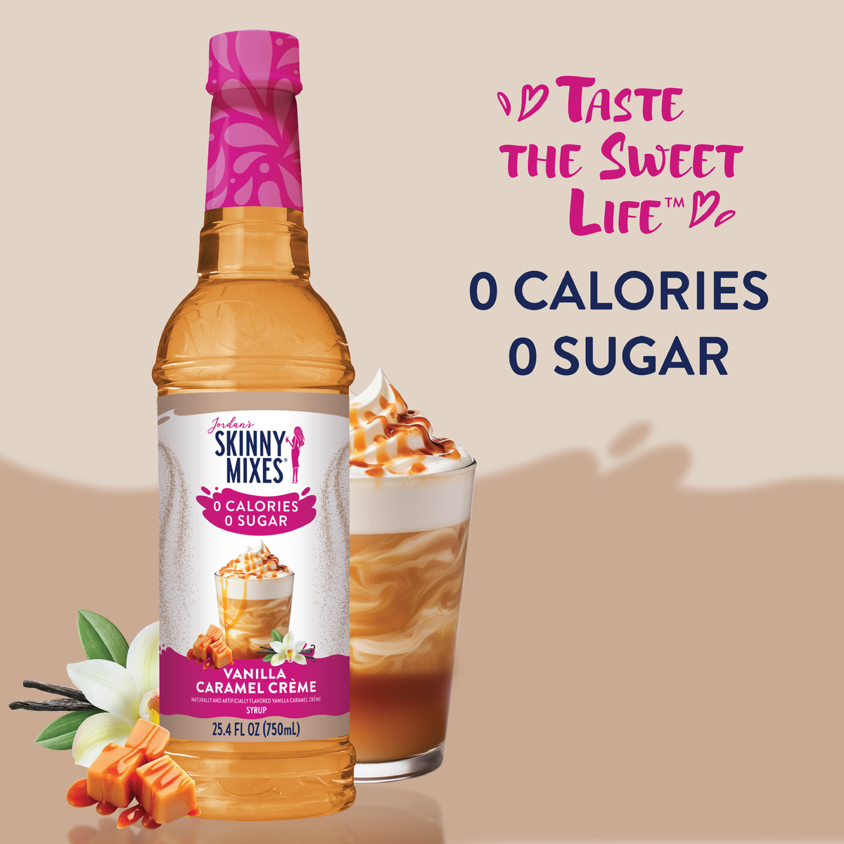 Sugar Free Vanilla Caramel Creme Syrup