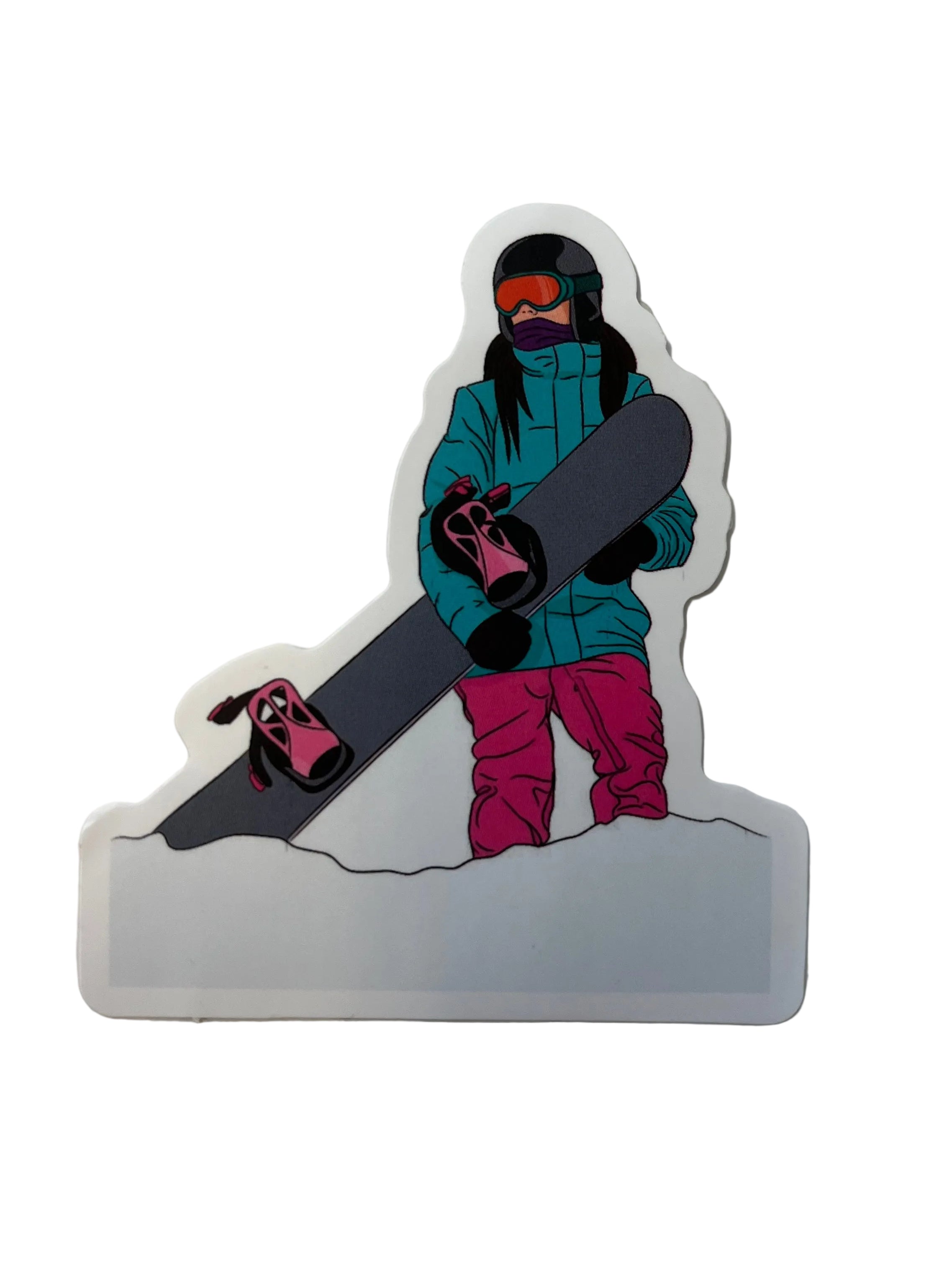 Snowboarder Vinyl Sticker