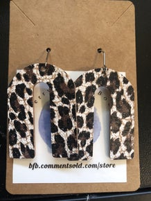 Arch Earring- Light Leopard