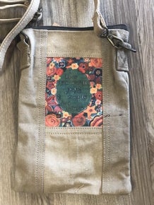 Simple Joys Crossbody ~ Upcycled Tent -Vintage Addiction