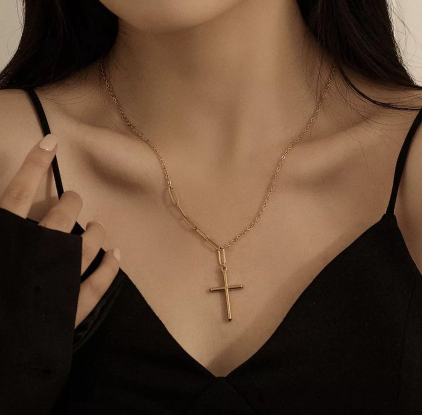 Gold Cross Necklace