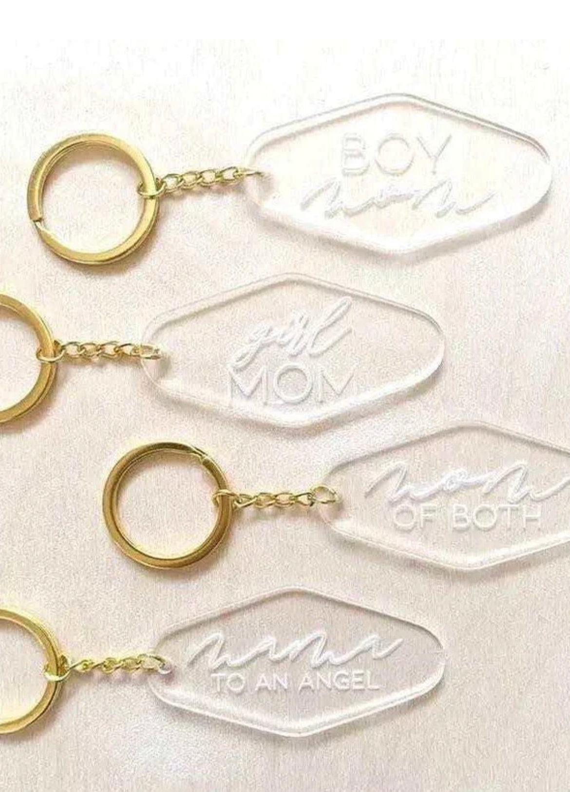 Acrylic Mom Key Chains